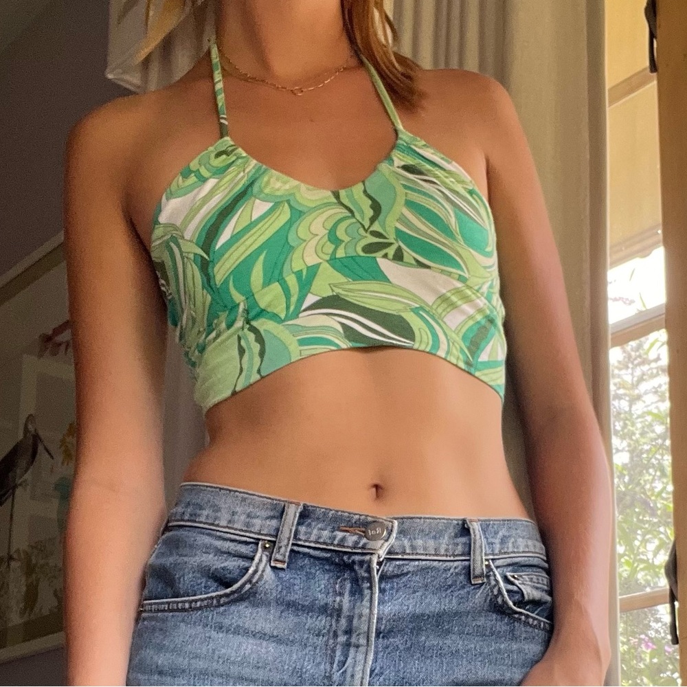 Vintage patterned Bershka tank